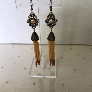 Vintage Design One of Kind Tassel Earrings/NEW